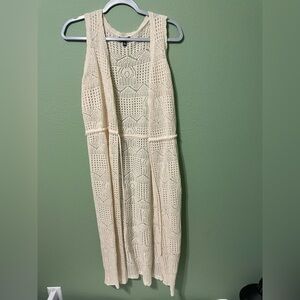 Women’s Cream Crotchet Cardigan size Large